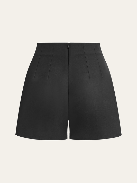 LYRA | EMBELLISHED TAILORED SHORTS BLACK