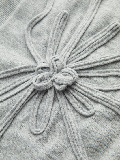 LUZIANA | SCULPTED FLOWER KNIT TOP