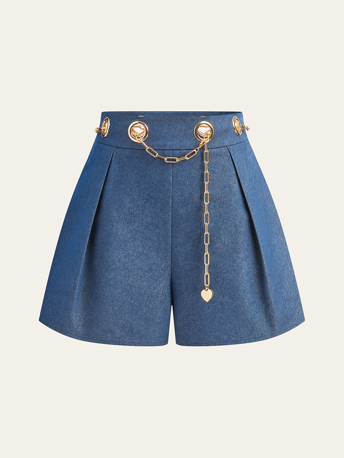 NOIR | CHAINLINK SHORTS LIGHT BLUE