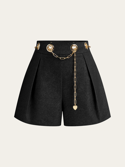 NOIR | CHAINLINK SHORTS BLACK