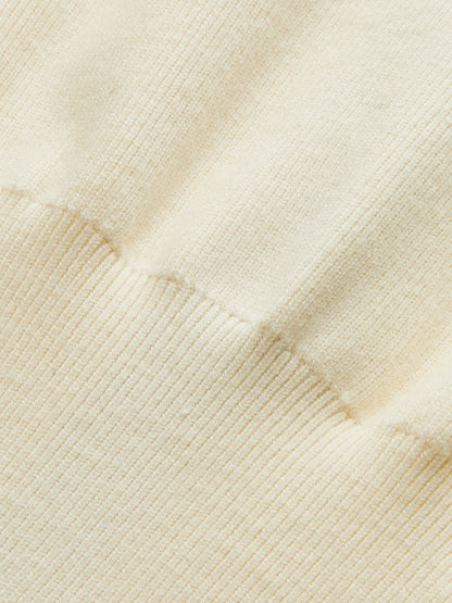 MAELLE | KNIT CARDIGAN X DENIM TRIM NAVY