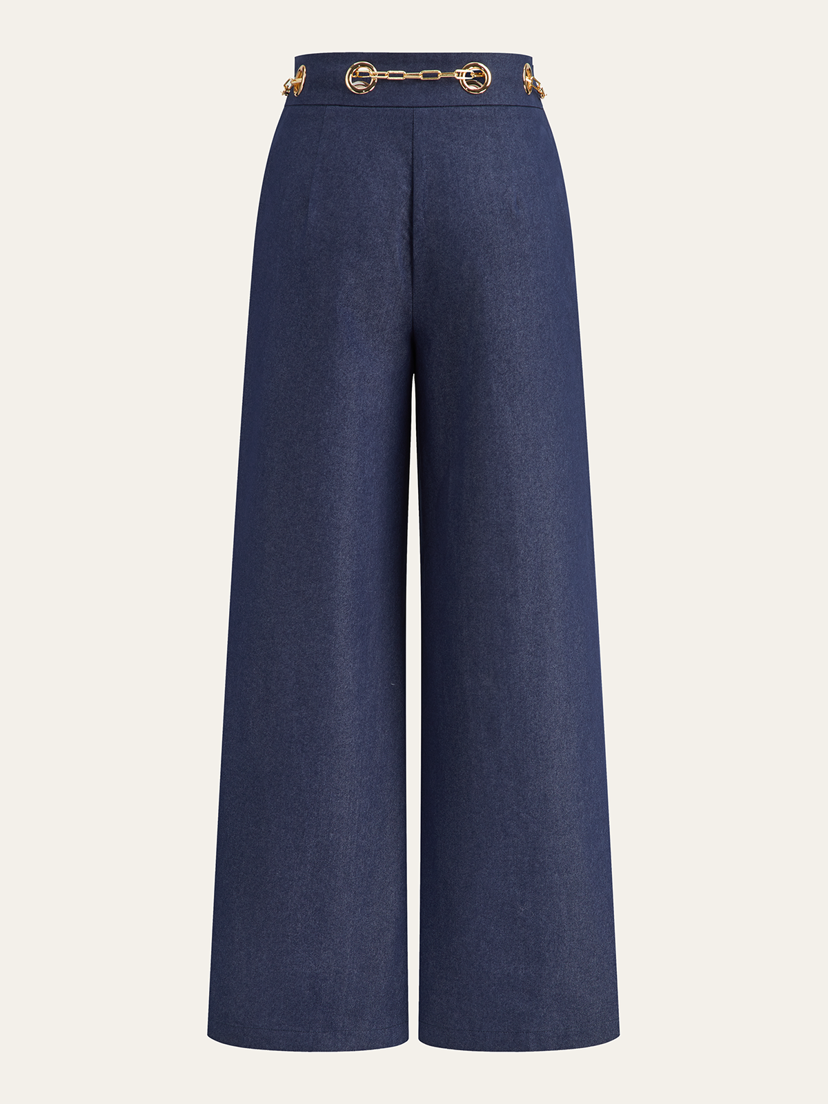 ROMA | CHAIN DETAIL WIDE LEG TROUSERS