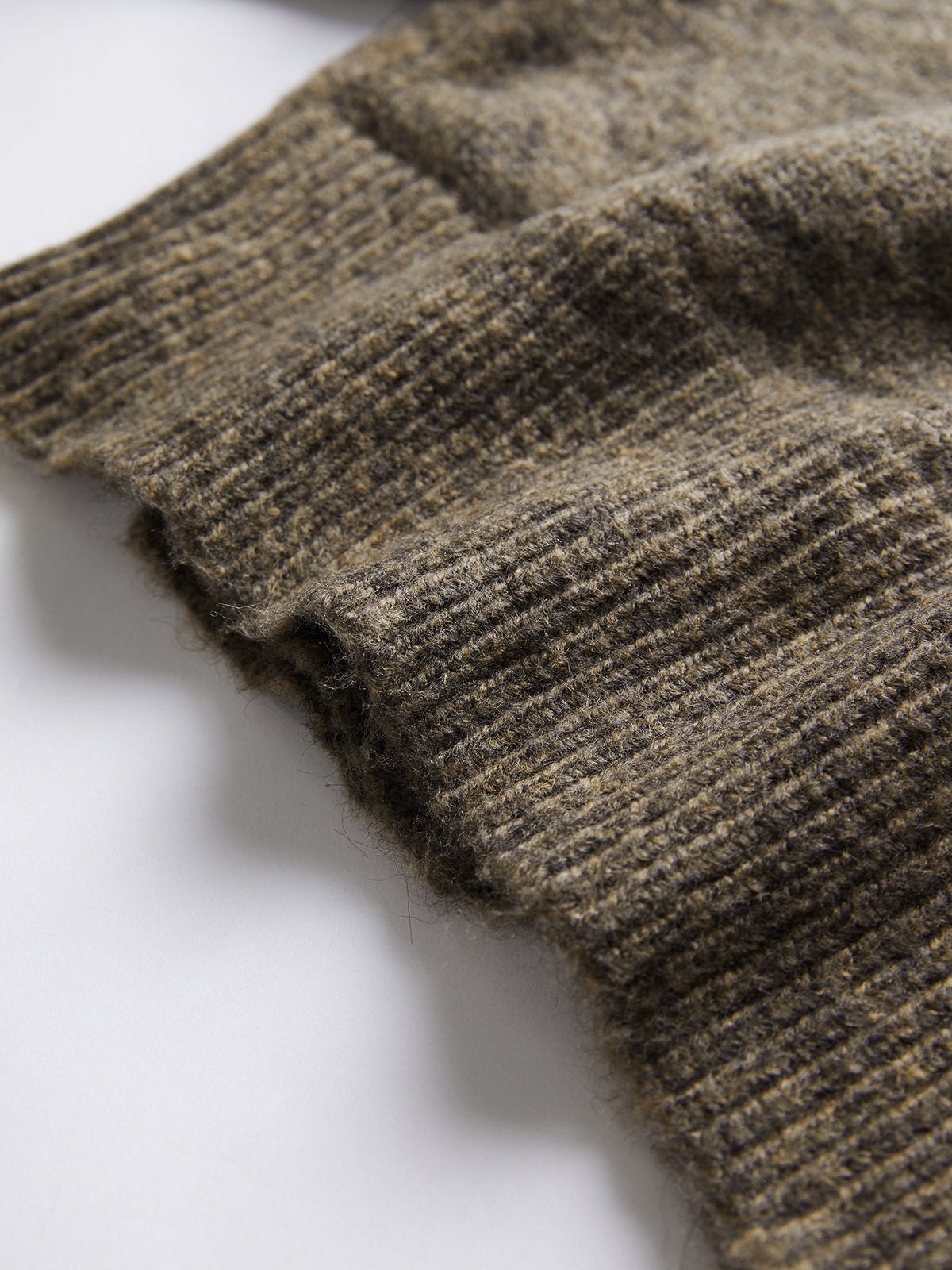 OLIVETTA | SIDE BUTTON CARDIGAN BROWN