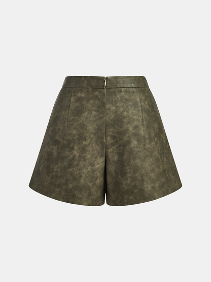 ASTRA | BELTED PLEATED SHORTS