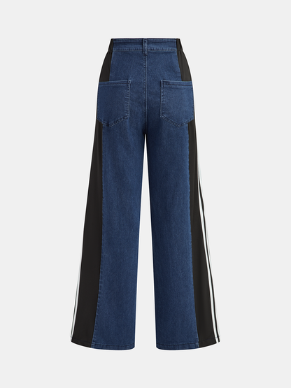 MILANO | PANELLED WIDE LEG JEANS
