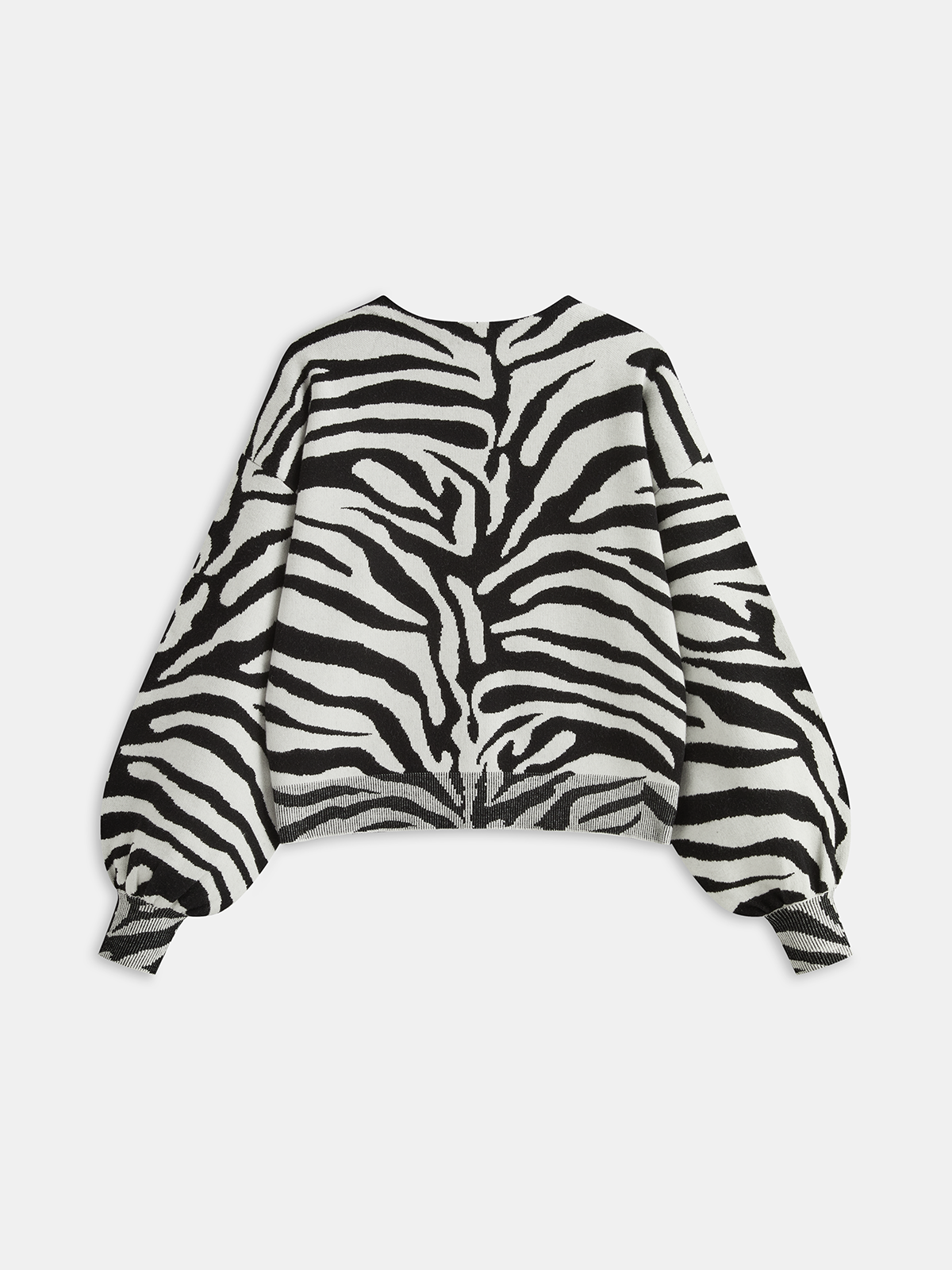 SAVANA | ZEBRA JACQUARD CARDIGAN