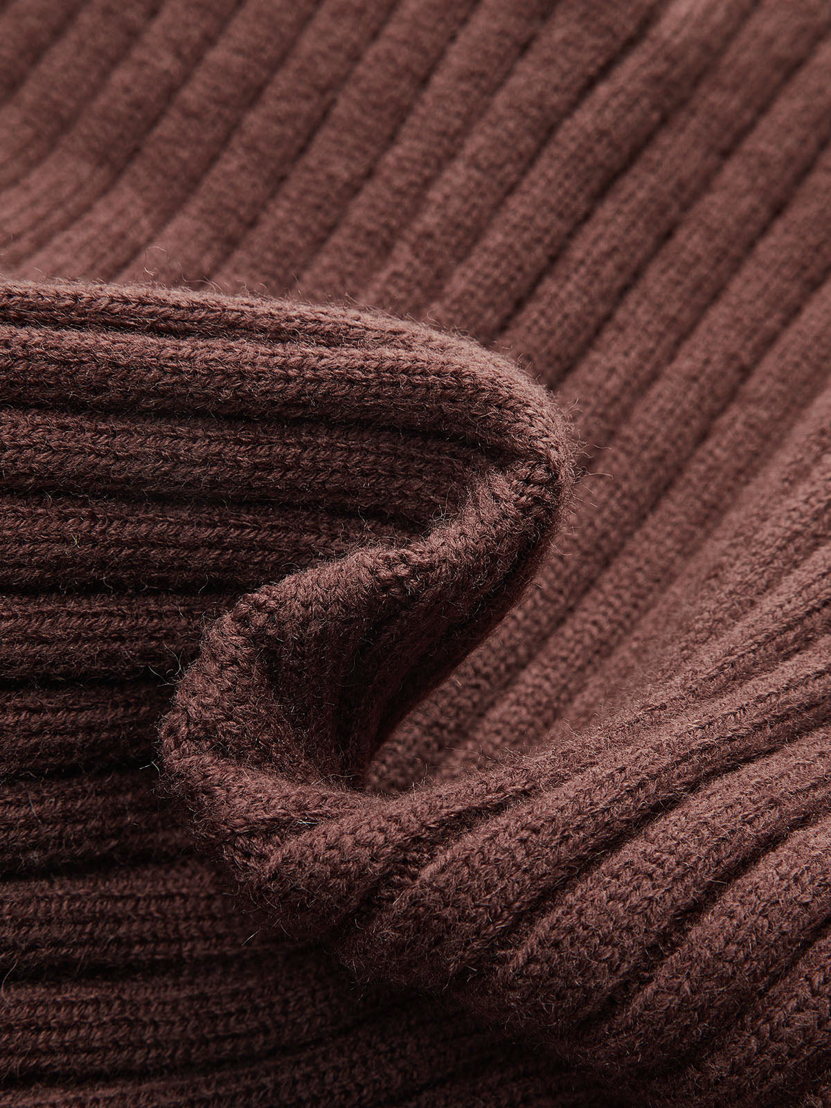 LOREN | RIBBED KNIT SWEATER X DENIM COLLAR