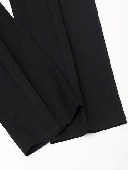 Metal Link Pants Black