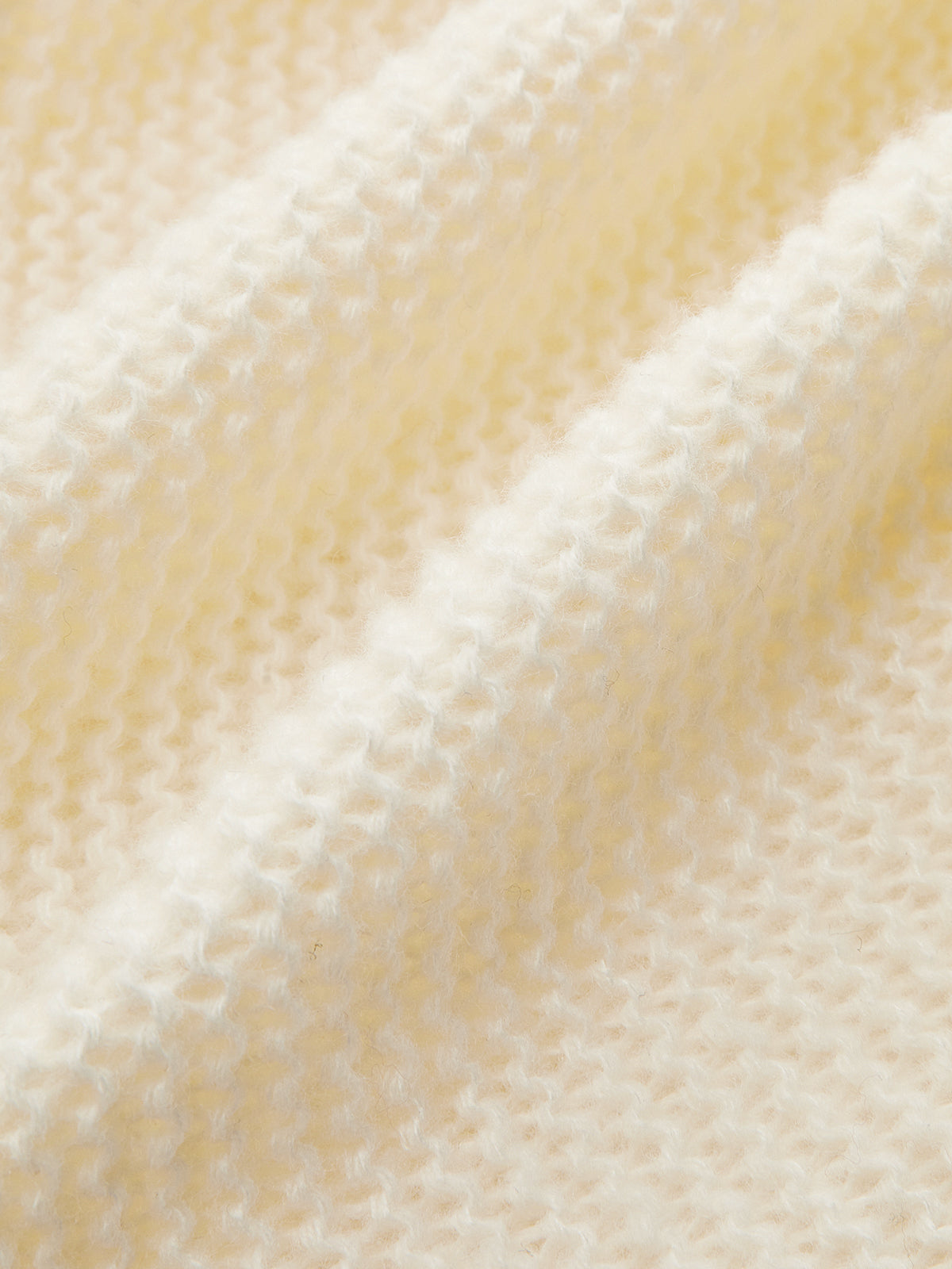 V-Neck Long-Sleeve Cropped Sweater Off-White