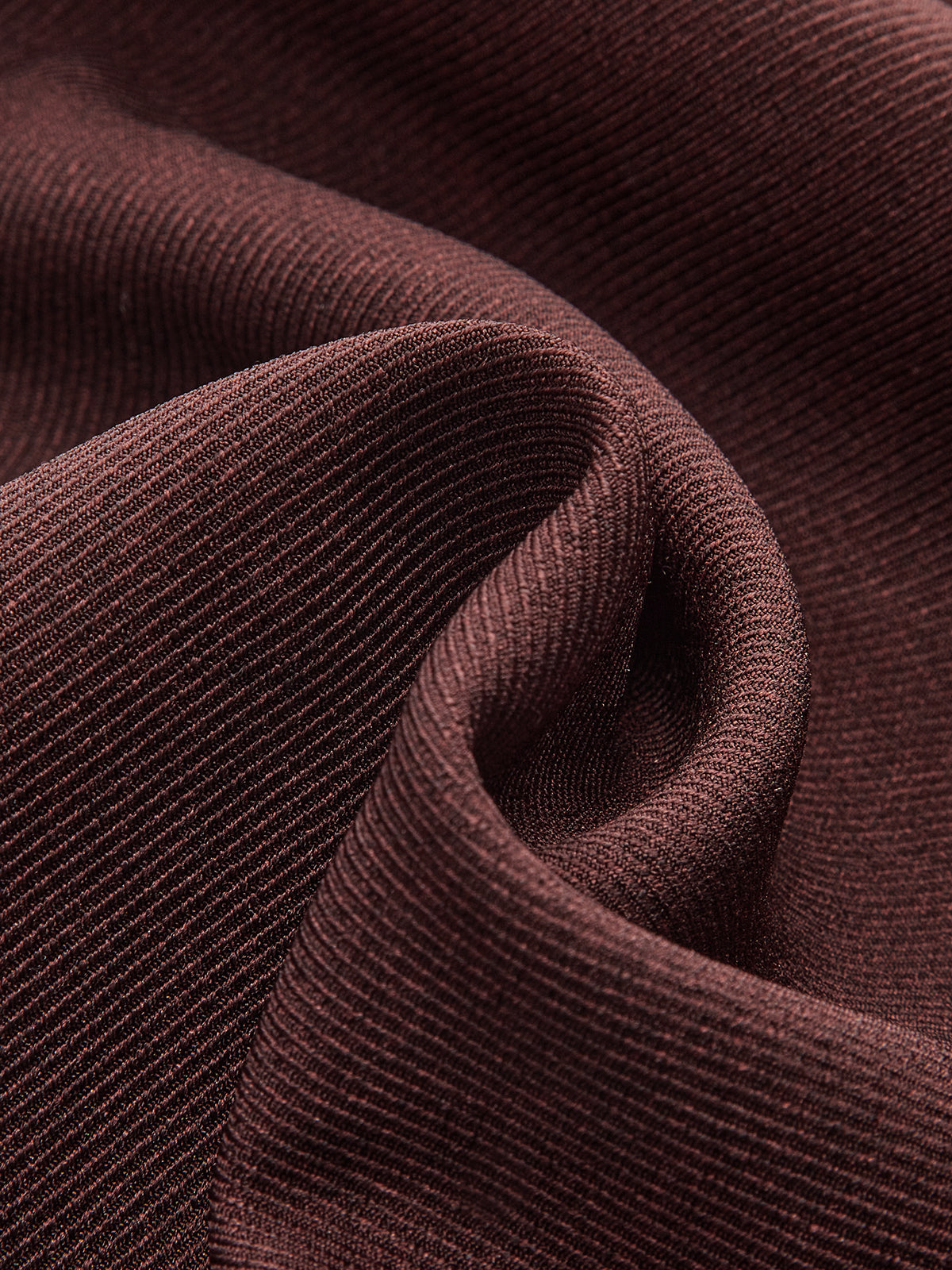 Mid-Waist Pleated Wide-Leg Pants Burgundy