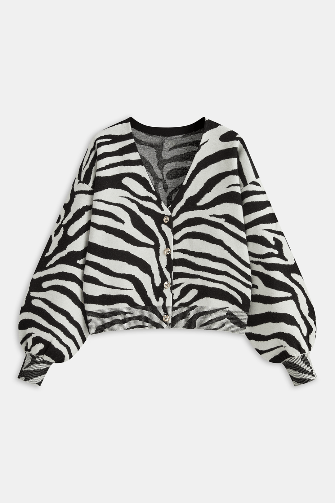 SAVANA | ZEBRA JACQUARD CARDIGAN