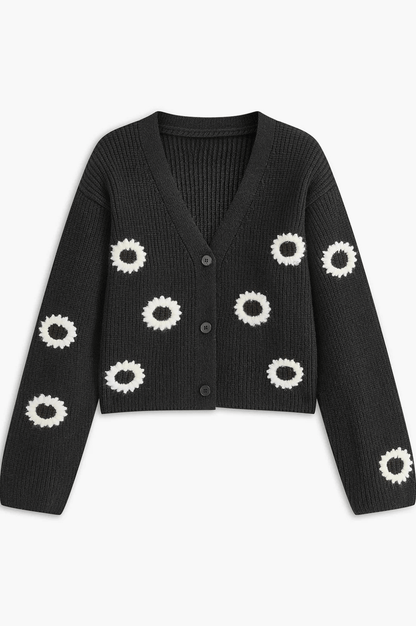 NOIR | DAISY BLOOM CARDIGAN