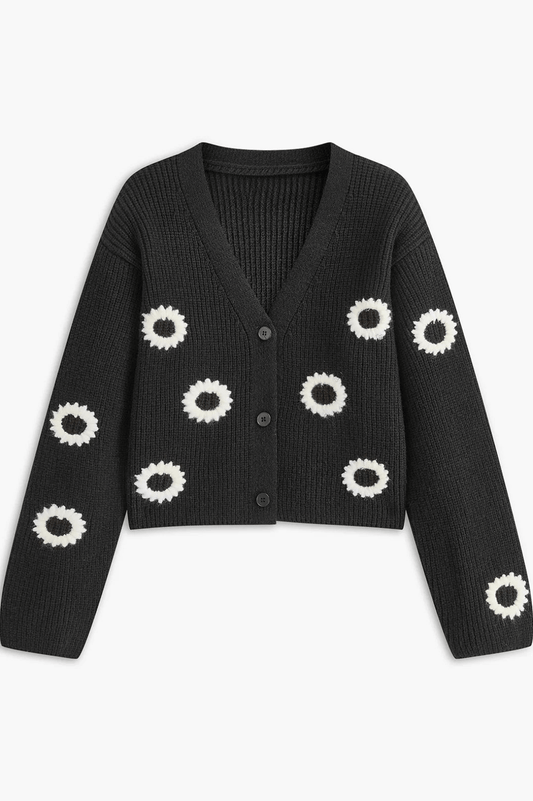 NOIR | DAISY BLOOM CARDIGAN