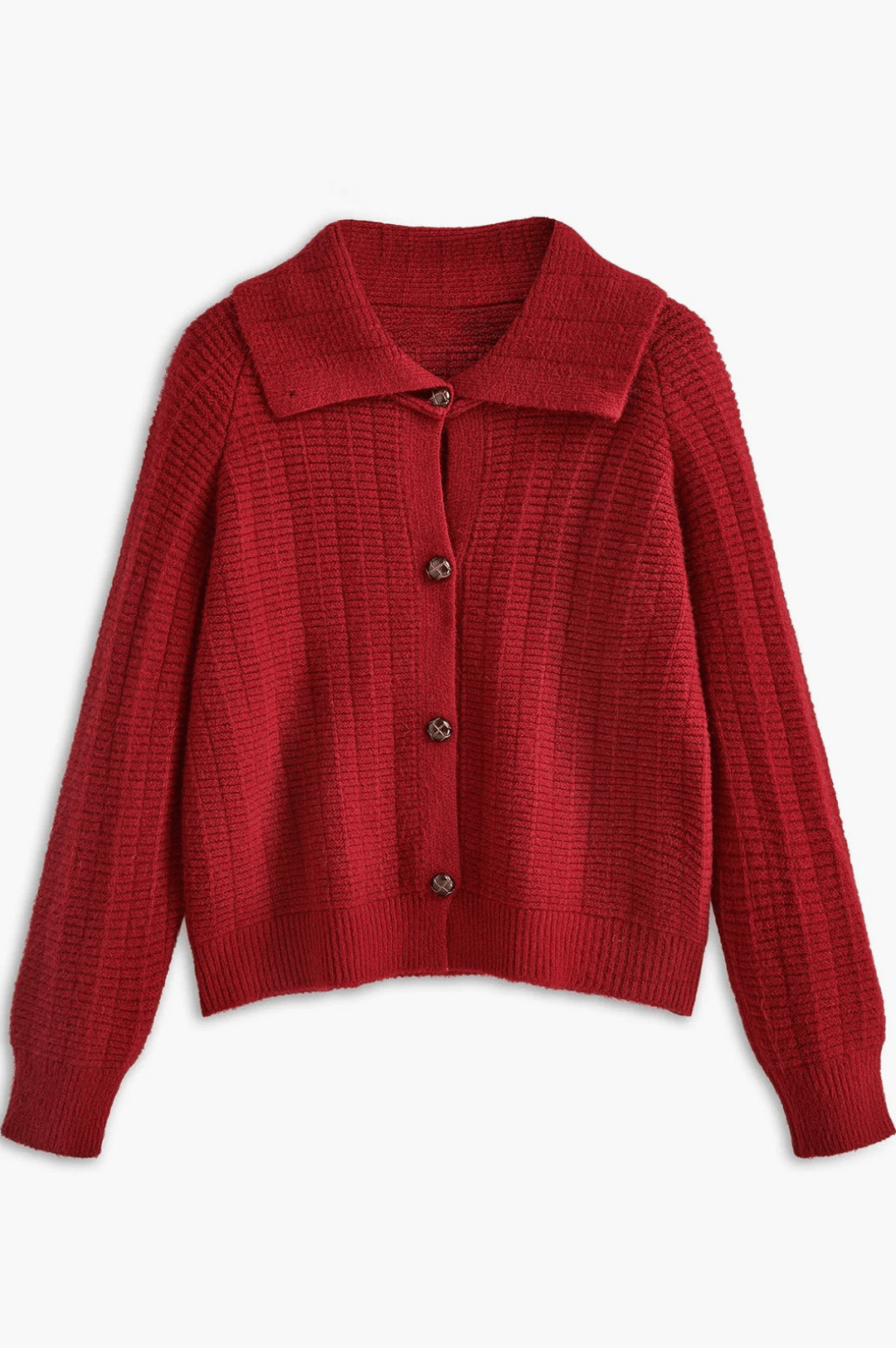 CARMINE | CAMP COLLAR CARDIGAN