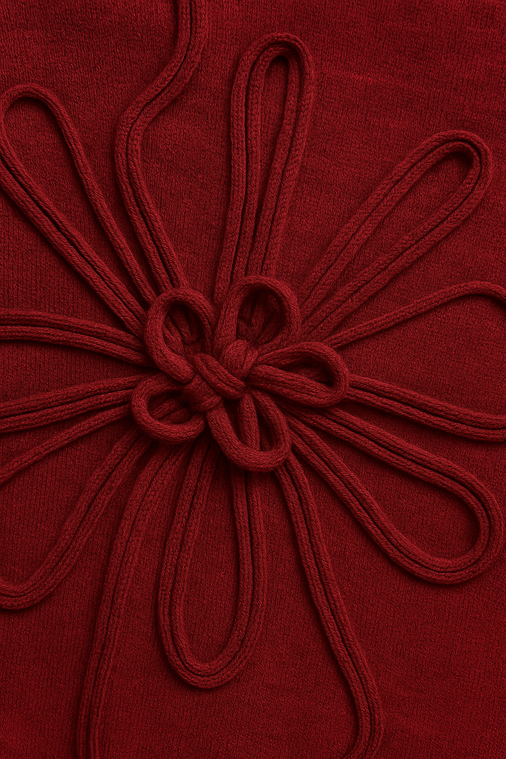 LUZIANA | SCULPTED FLOWER KNIT TOP