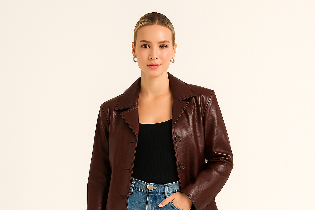 CAPRI | CHOCOLATE LEATHER JACKET