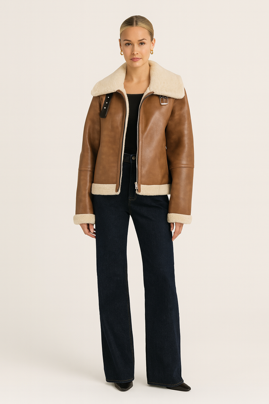 CAPRI | SHEARLING AVIATOR JACKET