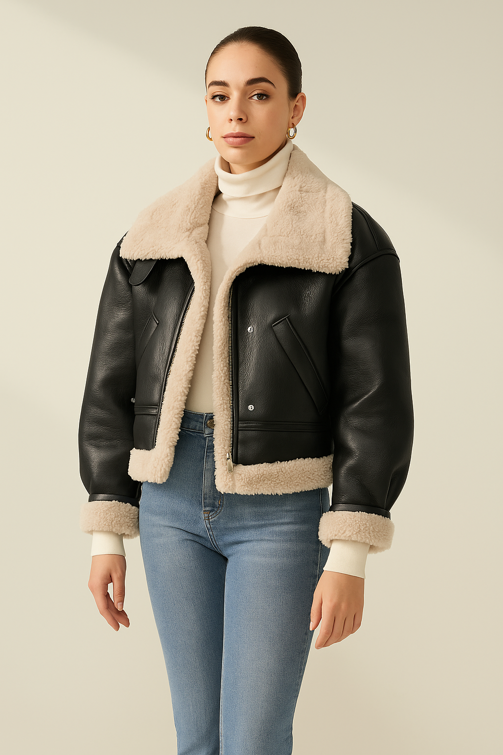 CAPRI | FAUX SHEARLING JACKET
