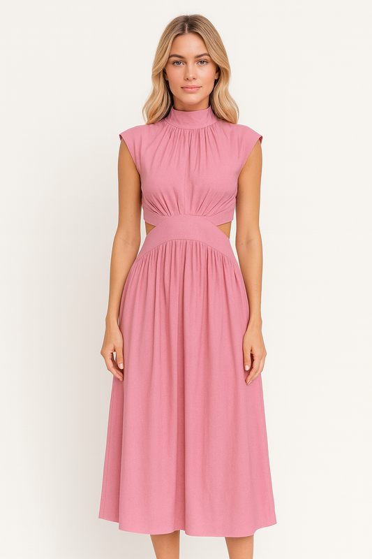 SERELUNE | VERSATILE ELEGANT DRESS PINK