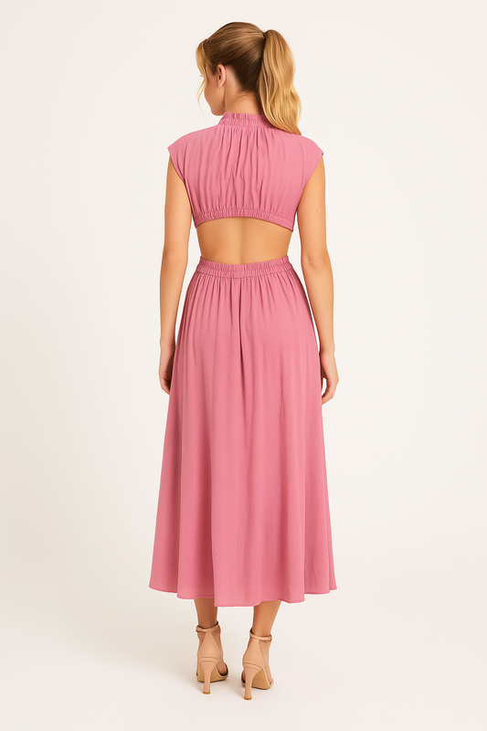 SERELUNE | VERSATILE ELEGANT DRESS PINK