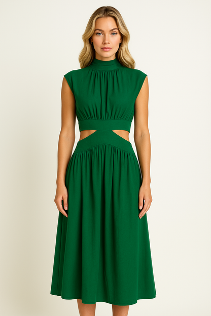 SERELUNE | VERSATILE ELEGANT DRESS GREEN