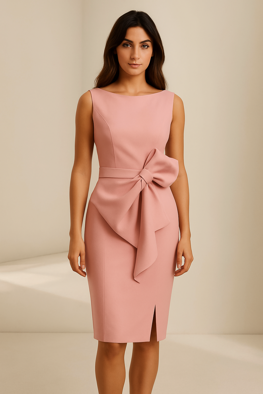 EVELYNE | GRACEFUL BOW-TIE SILHOUETTE LIGHT BLUE