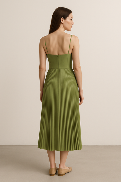 CAMILE | CLASSIC CHARM DRESS GREEN XL