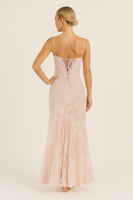 MARISSE | STRUCTURED CORSET FLOW DRESS