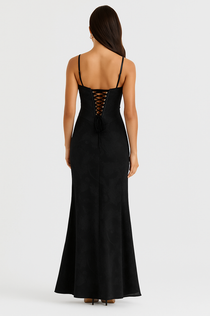 MARISSE | STRUCTURED CORSET FLOW DRESS WHITE