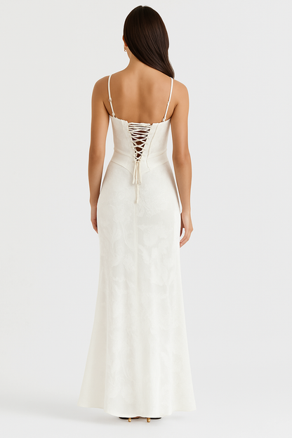 MARISSE | STRUCTURED CORSET FLOW DRESS
