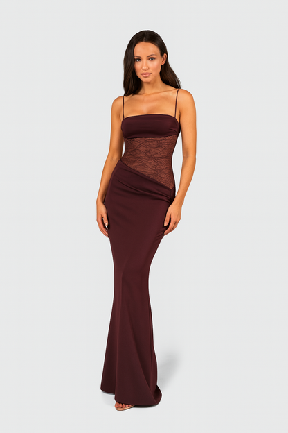 SOLENNE | EVERYDAY ELEGANCE DRESS BURGUNDY