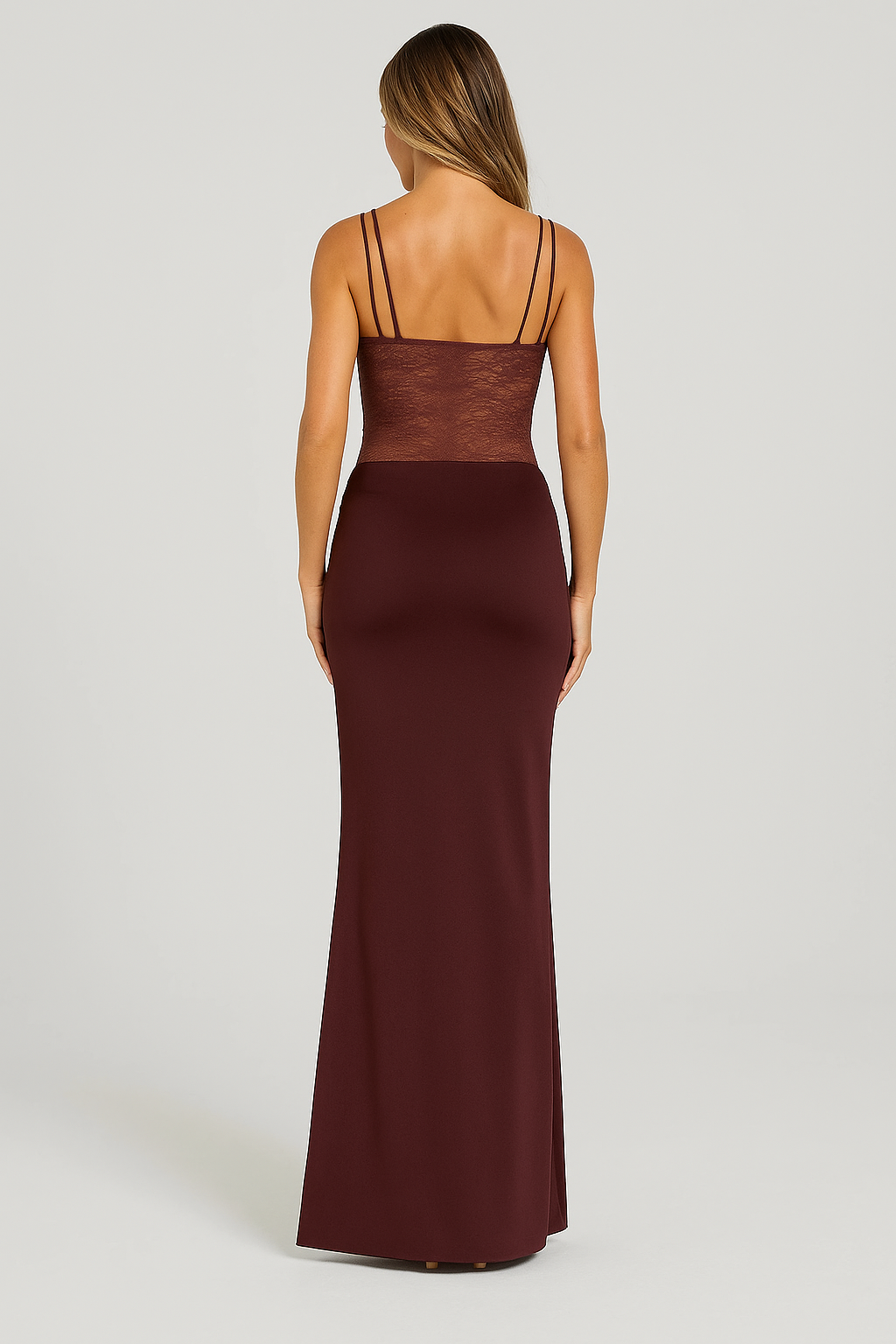SOLENNE | EVERYDAY ELEGANCE DRESS BURGUNDY