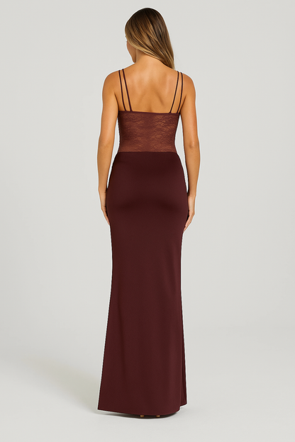 SOLENNE | EVERYDAY ELEGANCE DRESS BURGUNDY