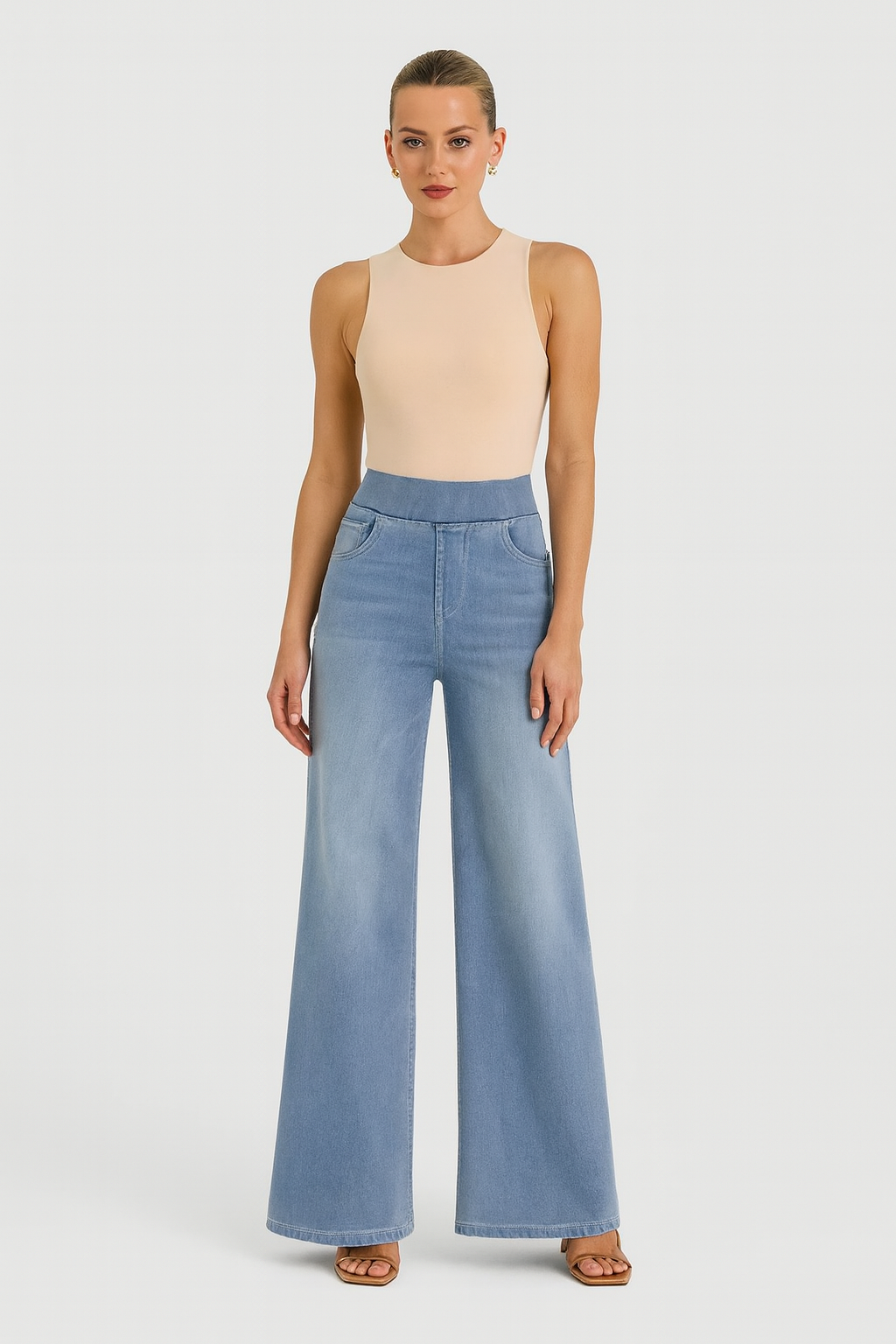 CAPRI | WIDE LEG JEANS LIGHT BLUE