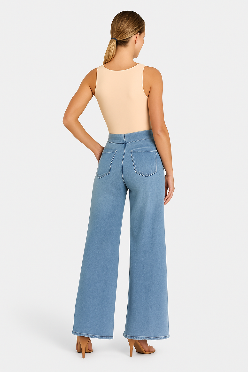 CAPRI | WIDE LEG JEANS LIGHT BLUE