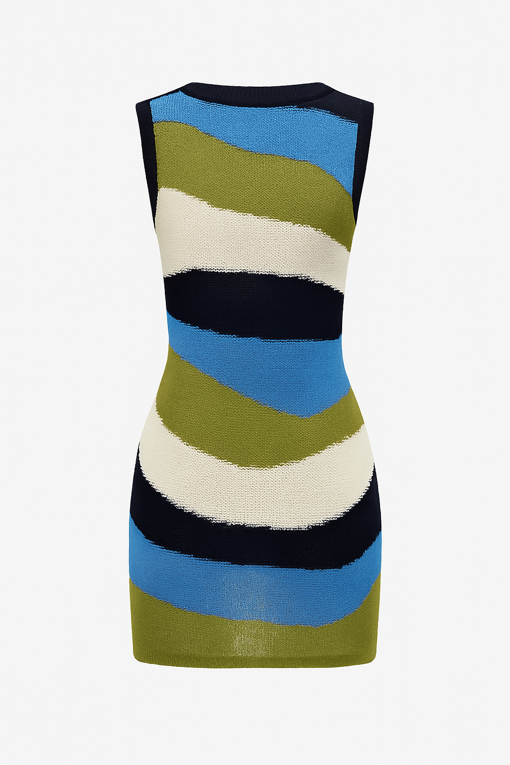 NOEMI | MULTICOLOR STRIPED KNIT MINI DRESS MULTICOLOR