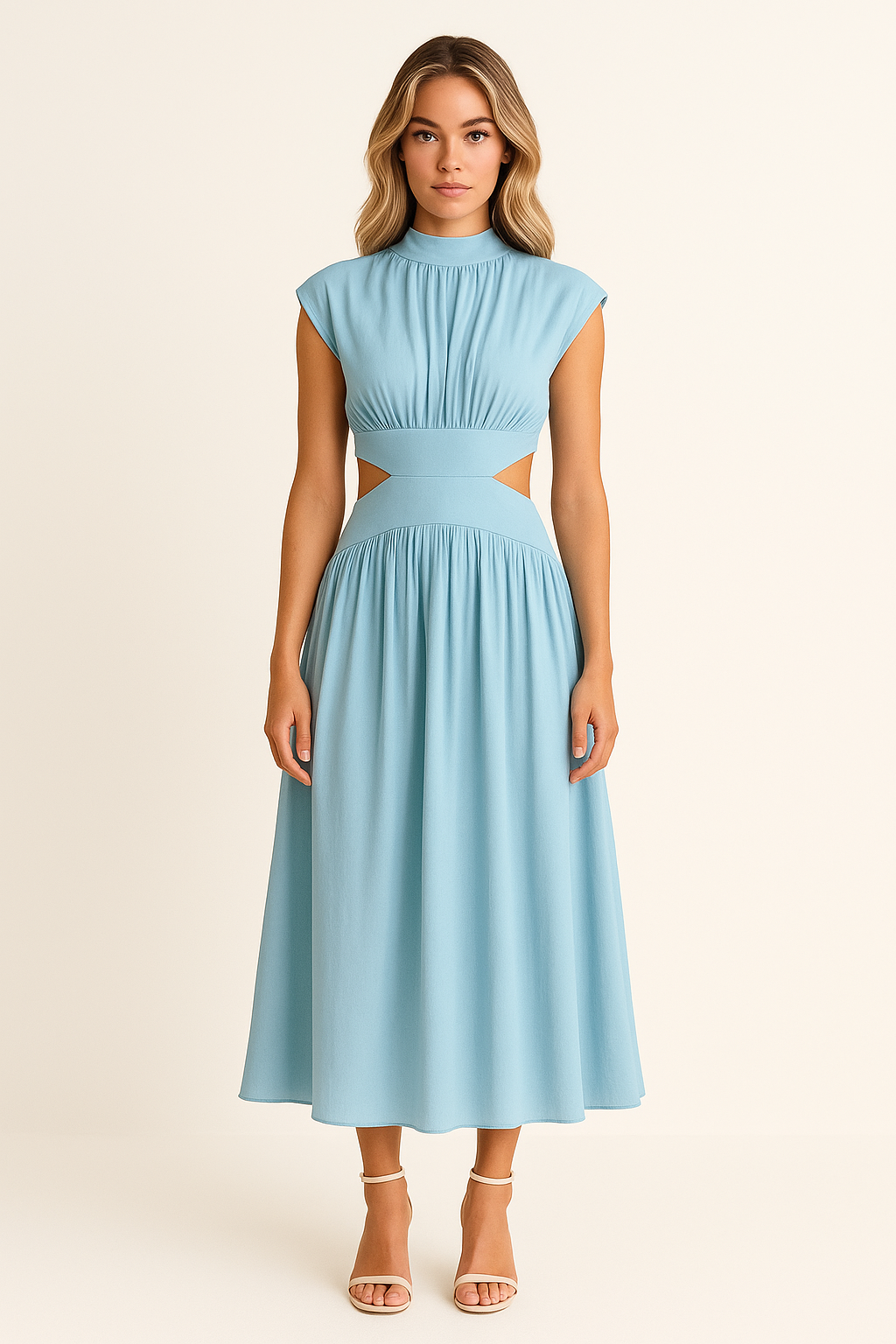 SERELUNE | VERSATILE ELEGANT DRESS LIGHT BLUE