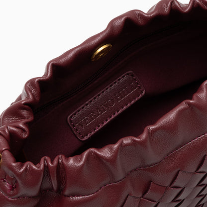 FIONA SHOULDER BAG RED WINE