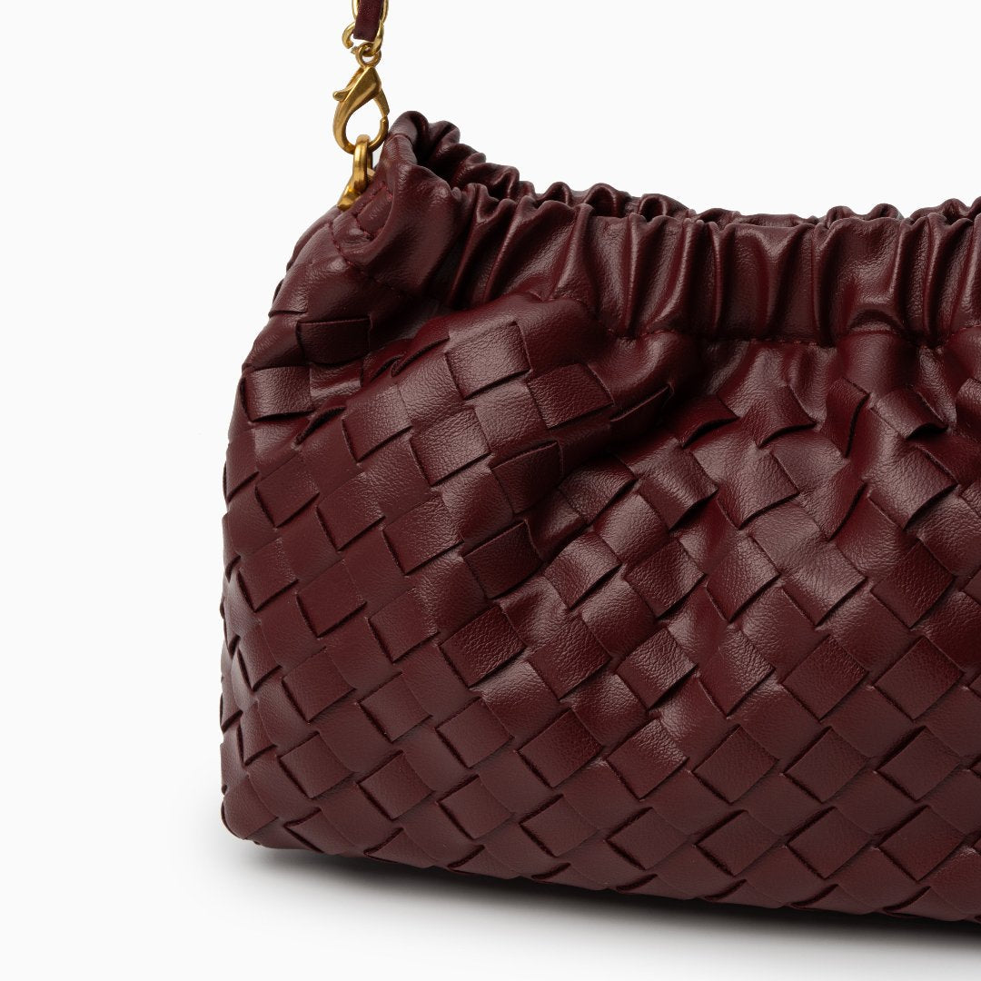 FIONA SHOULDER BAG RED WINE