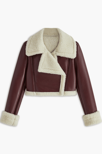 AMARA | CROPPED SHEARLING JACKET