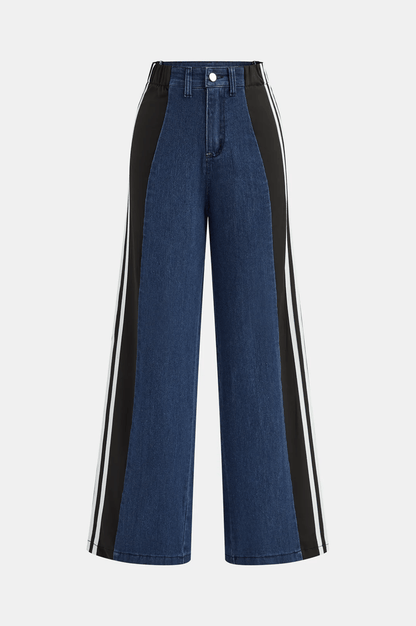 MILANO | PANELLED WIDE LEG JEANS