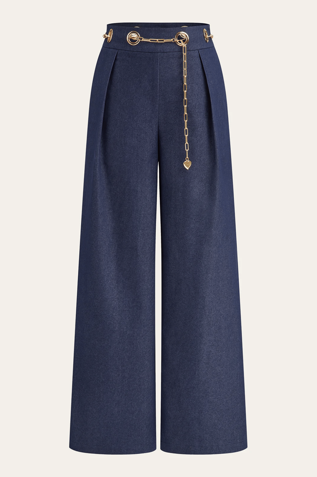 ROMA | CHAIN DETAIL WIDE LEG TROUSERS
