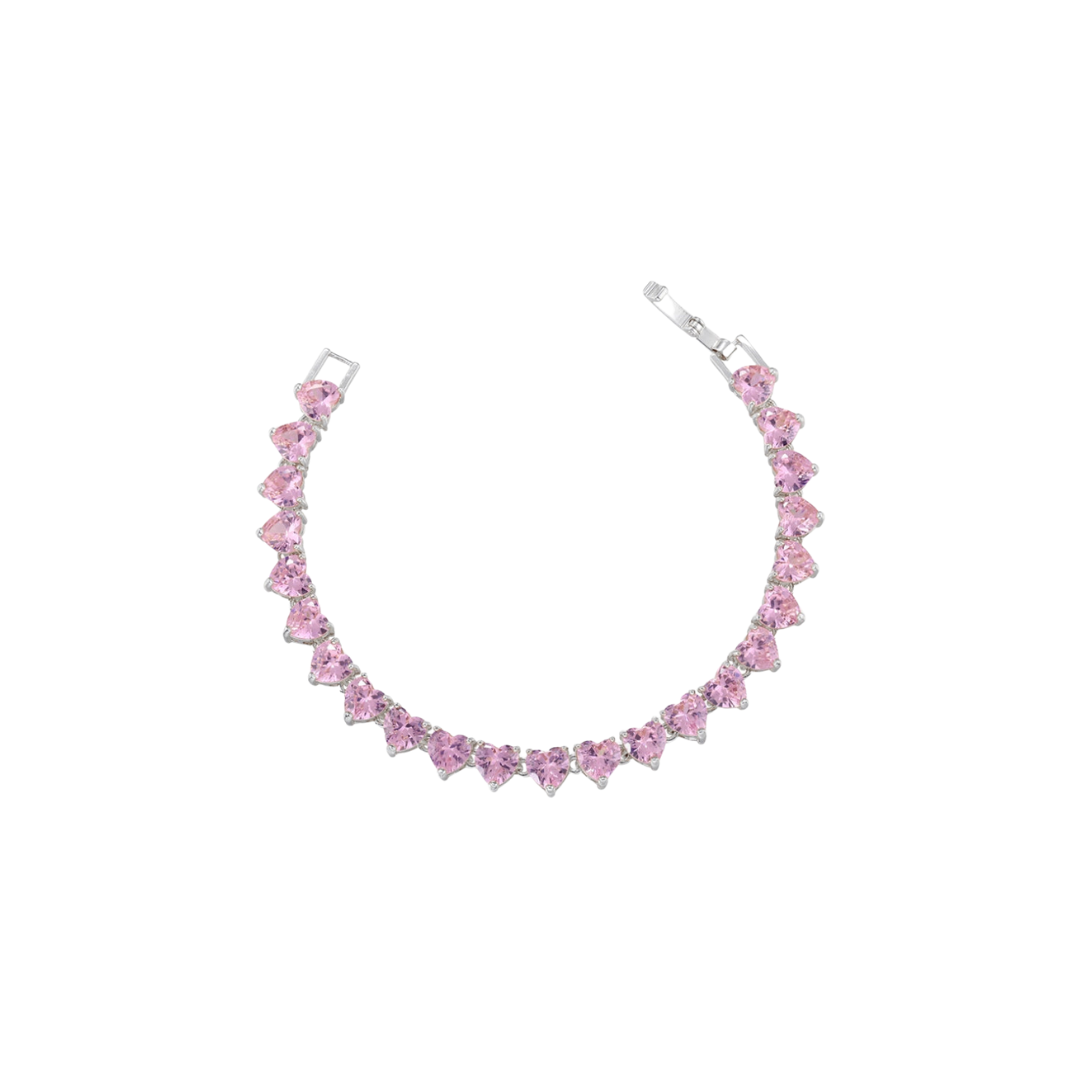 AMOUR HEARTLINK BRACELET SILVER