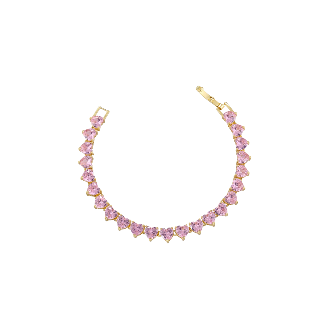 AMOUR HEARTLINK BRACELET SILVER