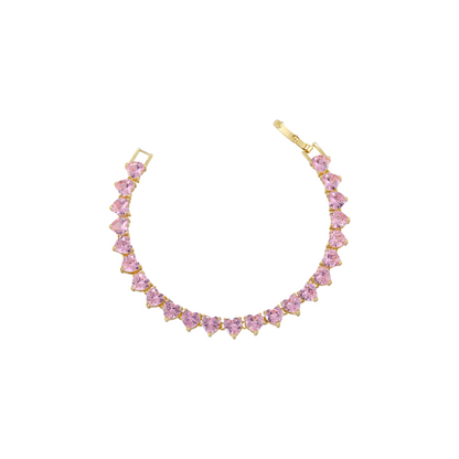 AMOUR HEARTLINK BRACELET SILVER