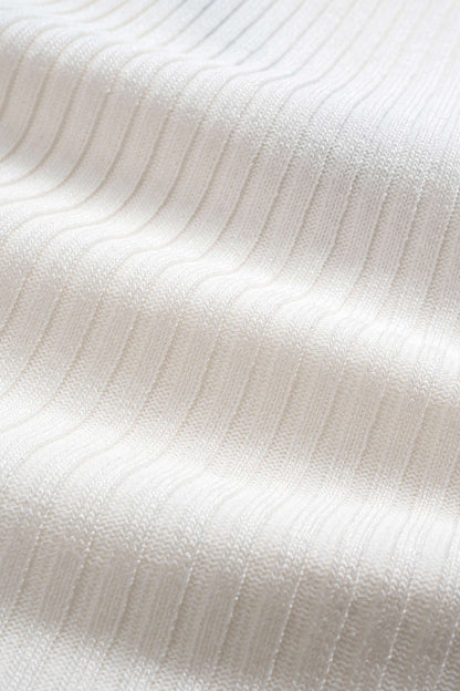 NOIRÉ | PLEATED HEM TANK WHITE