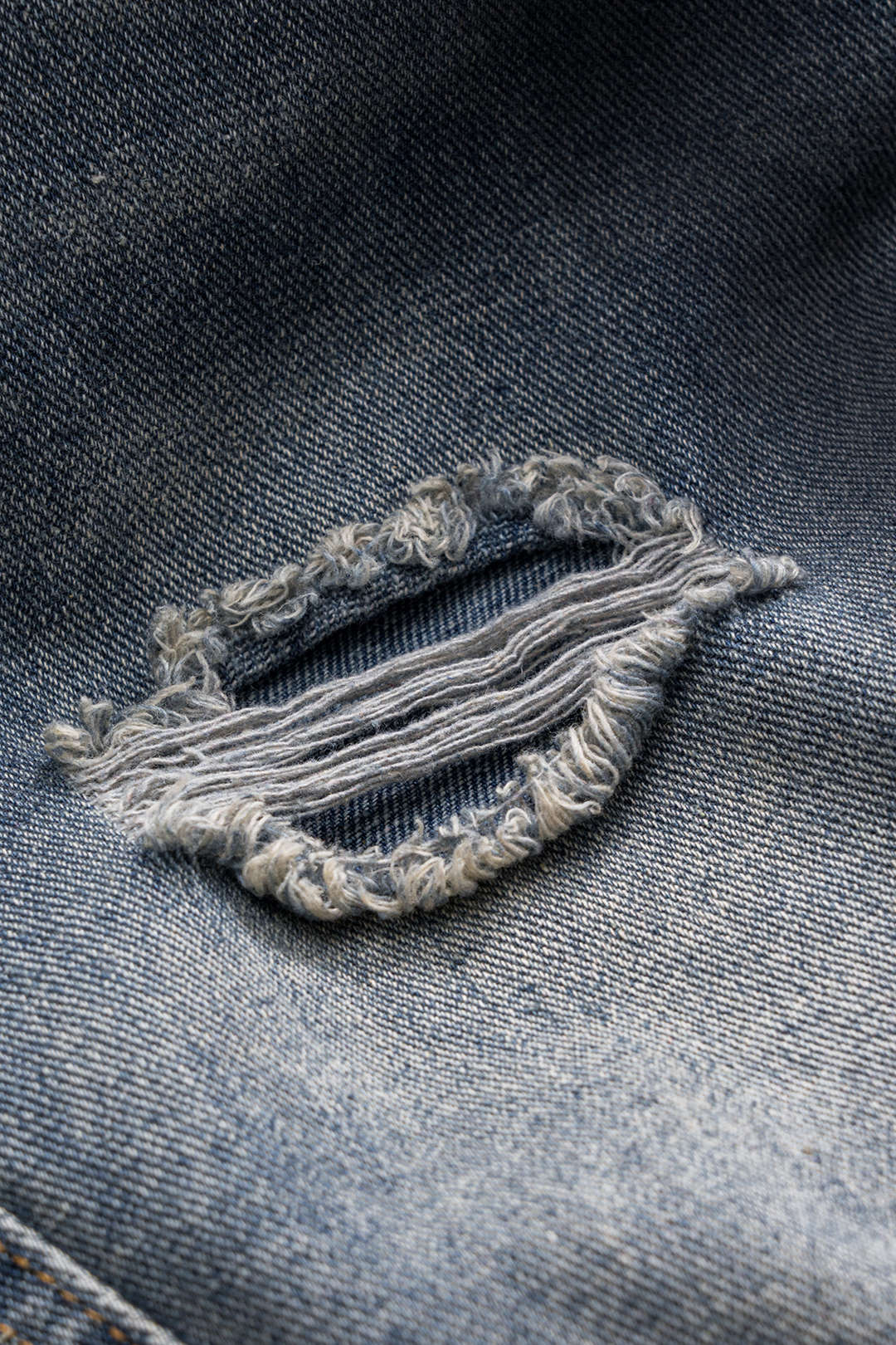 RAVEN | DISTRESSED WIDE LEG JEANS BLUE