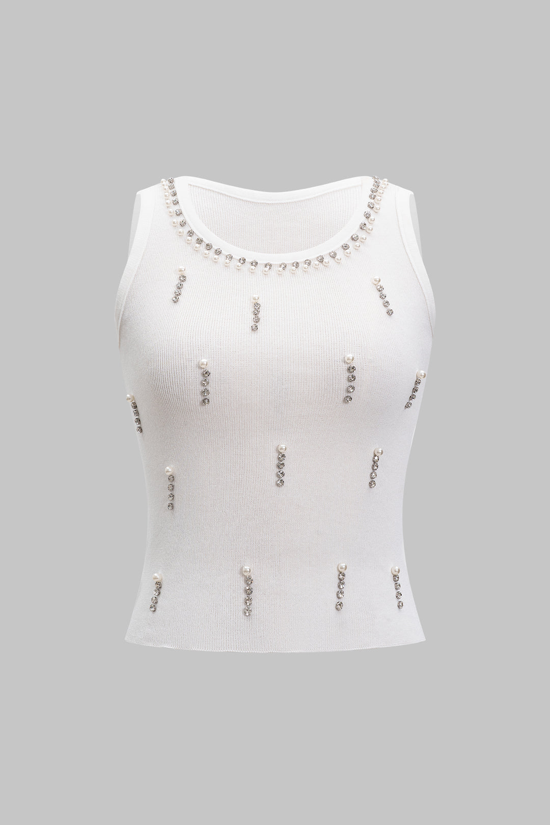 CELESTE | EMBELLISHED TANK WHITE