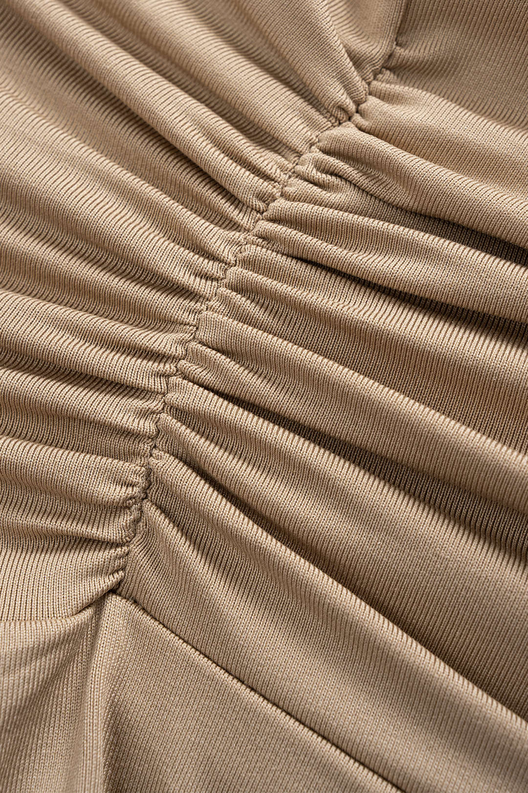 LIORA | DRAPED BUSTIER MIDI DRESS