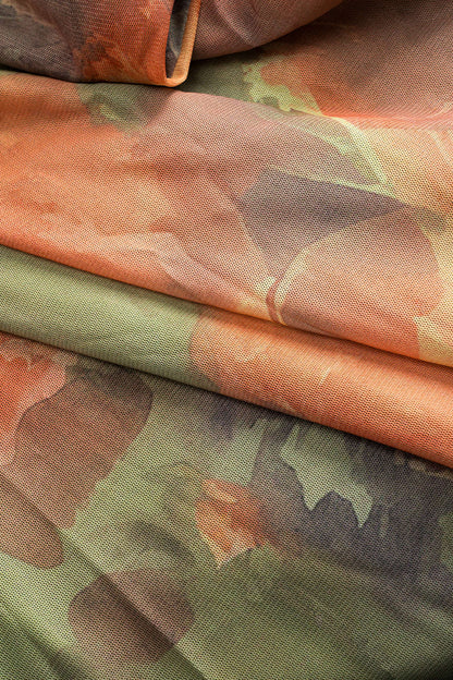 LUNARIA | LACE UP SLIP DRESS ORANGE